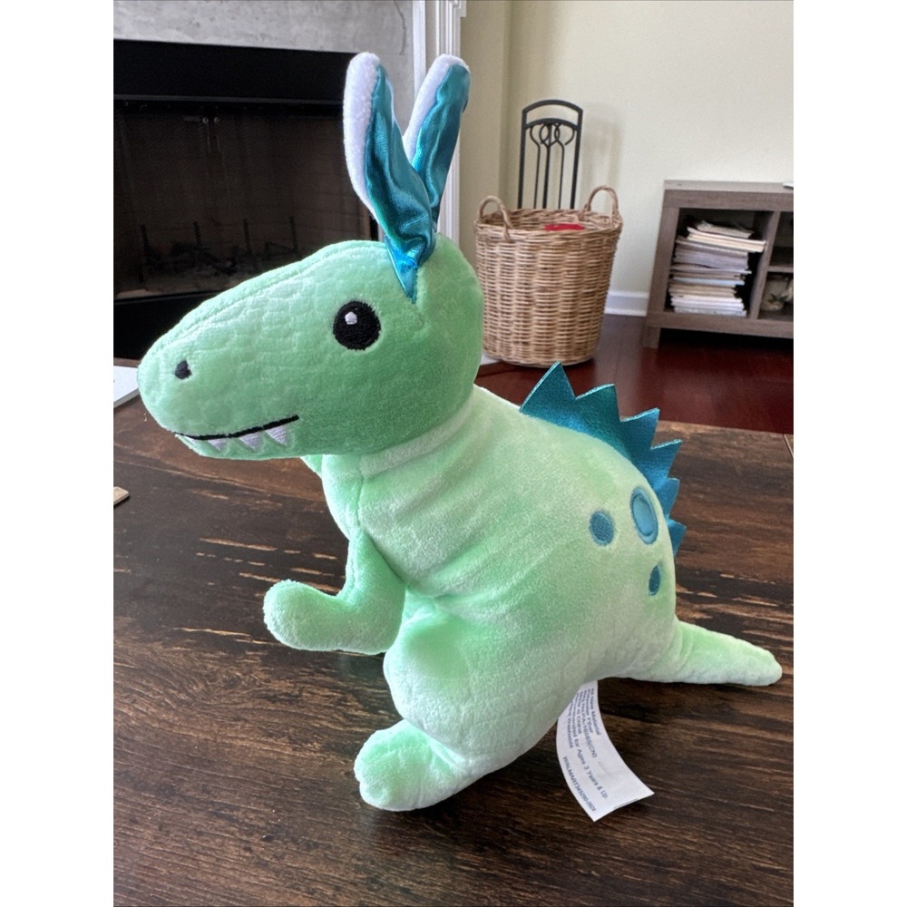 Walmart Green Dinosaur Plush Stuffed Animal Small (6-14 in) Washable 346288